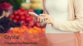  Presentation with bio cell - PPT theme with bio cell - sale shopping food pregnancy background and a red colored foreground