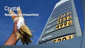  Presentation with alternative - Cool new presentation design with bio diesel - alternative biofuel backdrop and a ocean colored foreground