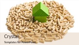  Presentation with economic - Presentation design consisting of bio energy - concept of ecological and economic background and a coral colored foreground