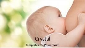  Presentation with breast feeding - Colorful PPT layouts enhanced with bio food - motherhood children people and care backdrop and a lemonade colored foreground