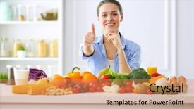  Presentation with black girl sexy fashionable mulatto - Beautiful PPT layouts featuring bio food - sexy fashionable woman backdrop and a coral colored foreground