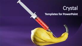  Presentation with genetics - Beautiful presentation featuring bio genetics research of food backdrop and a  colored foreground