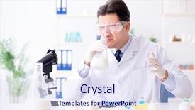  Presentation with bio - Presentation design having bio hazard - food scientist testing new stuff background and a sky blue colored foreground