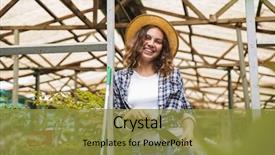  Presentation with portrait happy family smiling - Cool new presentation with bio inspired - portrait of young happy cheerful backdrop and a gold colored foreground