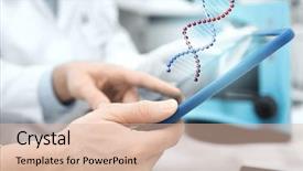  Presentation with medical biology - Slide deck enhanced with bio medical computer - science chemistry technology biology background and a  colored foreground