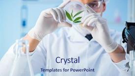  Presentation with biotechnology lab - Amazing PPT layouts having bio medical engineear - biotechnology concept with scientist backdrop and a sky blue colored foreground