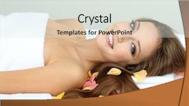  Presentation with salon - Cool new slides with team of peoples hands raising backdrop and a sky blue colored foreground