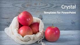  Presentation with eco friendly bags - Colorful slide set enhanced with bio plastic - eco friendly reusable net bags backdrop and a gray colored foreground