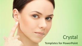  Presentation with people hearing god - Presentation enhanced with bio plastic - people beauty hearing and healthcare background and a soft green colored foreground