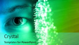  Presentation with high tech technology - Amazing PPT theme having bio sensor - high-tech technology background backdrop and a  colored foreground