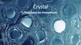  Presentation with cells - PPT theme having bio technolgy - abstract cells abstract background microscope background and a ocean colored foreground