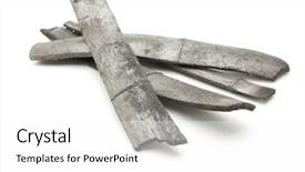  Presentation with charcoal - Theme consisting of biochar - bamboo charcoal isolated on white background and a  colored foreground