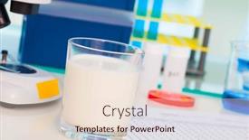 Presentation with milk - Colorful presentation enhanced with biochemical-analysis-of-milk-biochemical backdrop and a  colored foreground