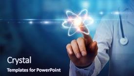  Presentation with biochemistry - Beautiful slide deck featuring biochemistry and technologies mixed media backdrop and a navy blue colored foreground