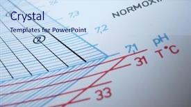  Presentation with oxygen - Presentation design consisting of biochemistry protein - medical diagram describing oxygen saturation background and a sky blue colored foreground