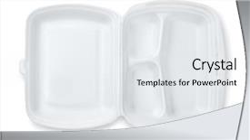  Presentation with foam - Colorful slide set enhanced with biodegradeable plastic - open foam hinged three compartment backdrop and a sky blue colored foreground