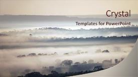  Presentation with forest morning - Cool new PPT theme with a tropical rain forest backdrop and a lemonade colored foreground