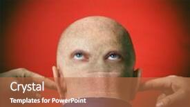  Presentation with bioengineering - Audience pleasing presentation theme consisting of bioengineering - man with eyes on nape backdrop and a  colored foreground