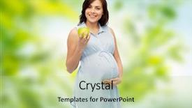  Presentation with healthy eating food photography - Presentation design featuring biofertilizer - pregnancy healthy eating food background and a mint green colored foreground