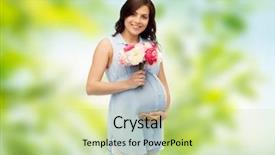  Presentation with motherhood - Colorful slide set enhanced with biofertilizer - pregnancy motherhood holidays people backdrop and a mint green colored foreground