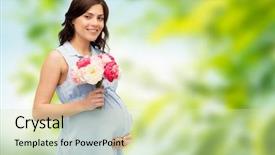  Presentation with pregnancy medicine healthcare and people - Theme consisting of biofertilizer - pregnancy motherhood holidays people background and a  colored foreground