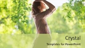  Presentation with motherhood - Beautiful slide deck featuring biofertilizer - pregnancy motherhood people and expectation backdrop and a  colored foreground