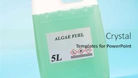  Presentation with chemical bottle - Theme enhanced with biofuel-in-chemical-lab background and a mint green colored foreground