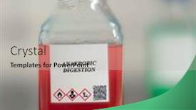  Presentation with chemical bottle - Presentation theme enhanced with biofuel-in-chemical-lab background and a light gray colored foreground