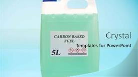  Presentation with chemical bottle - PPT layouts enhanced with biofuel-in-chemical-lab background and a mint green colored foreground
