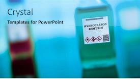  Presentation with chemical bottle - Slides having biofuel-in-chemical-lab background and a arctic colored foreground