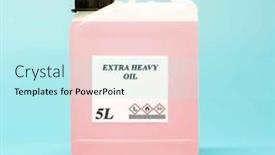  Presentation with chemical bottle - Presentation featuring biofuel-in-chemical-lab background and a cool aqua colored foreground