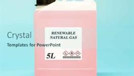  Presentation with chemical bottle - Slides featuring biofuel-in-chemical-lab background and a cool aqua colored foreground