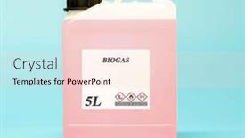  Presentation with chemical bottle - PPT theme with biofuel-in-chemical-lab background and a lemonade colored foreground