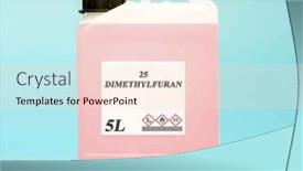  Presentation with chemical bottle - Presentation theme with biofuel-in-chemical-lab background and a lemonade colored foreground