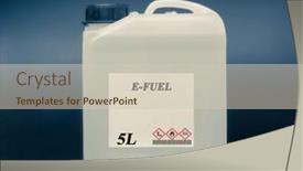  Presentation with chemical bottle - PPT theme featuring biofuel-in-chemical-lab background and a soft green colored foreground