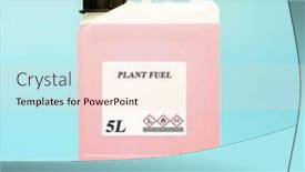  Presentation with chemical bottle - Theme consisting of biofuel-in-chemical-lab background and a lemonade colored foreground