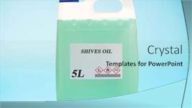  Presentation with chemical bottle - Presentation enhanced with biofuel-in-chemical-lab background and a mint green colored foreground