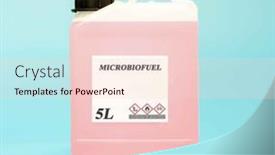  Presentation with chemical bottle - PPT layouts having biofuel-in-chemical-lab background and a lemonade colored foreground