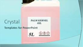  Presentation with oil plastic - Presentation design consisting of biofuel-in-chemical-lab background and a cool aqua colored foreground