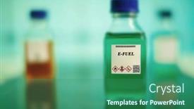  Presentation with chemical bottle - Slides enhanced with biofuel-in-chemical-lab background and a ocean colored foreground