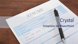  Presentation with resume - Amazing presentation theme having biography - resume form with pen backdrop and a lemonade colored foreground