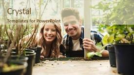  Presentation with amazing - Audience pleasing slide deck consisting of bioimaging - image of two amazing gardeners backdrop and a soft green colored foreground