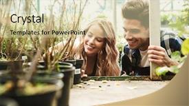  Presentation with amazing - Cool new PPT layouts with bioimaging - image of two amazing gardeners backdrop and a soft green colored foreground