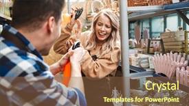  Presentation with greenhouse - Audience pleasing PPT layouts consisting of bioimaging - image of two excited gardeners backdrop and a  colored foreground