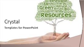  Presentation with green nature - Amazing presentation theme having bioinfo - concept or conceptual green text backdrop and a  colored foreground