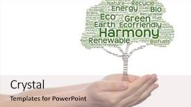  Presentation with green energy - Slide deck featuring bioinfo - concept or conceptual green text background and a  colored foreground