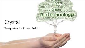  Presentation with bio - PPT theme with bioinfo - concept or conceptual green text background and a  colored foreground