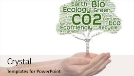  Presentation with green nature - PPT layouts consisting of bioinfo - concept or conceptual green text background and a  colored foreground