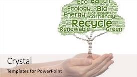  Presentation with green energy - Colorful slide deck enhanced with bioinfo - concept or conceptual green text backdrop and a  colored foreground