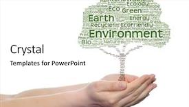  Presentation with green life - Presentation theme consisting of bioinfo - concept or conceptual green text background and a  colored foreground